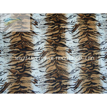 Tiger Stripe imprimé court peluche tissu pour ameublement